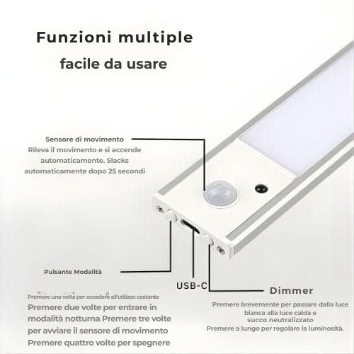 GlowLine - Luce a basso consumo energetico che si accende solo quando serve