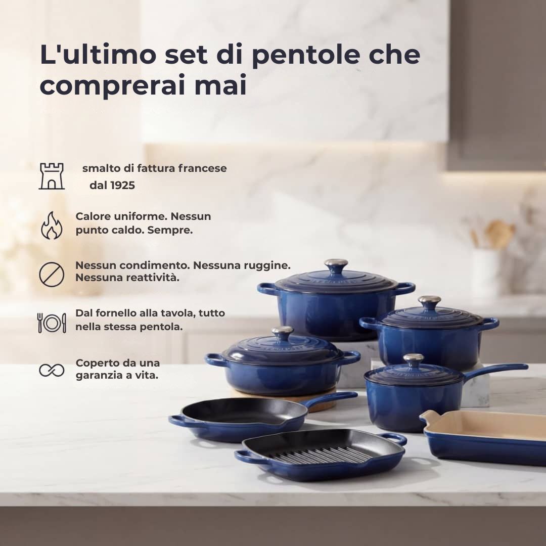 Le Creuset Set completo di pentole (18 pezzi)