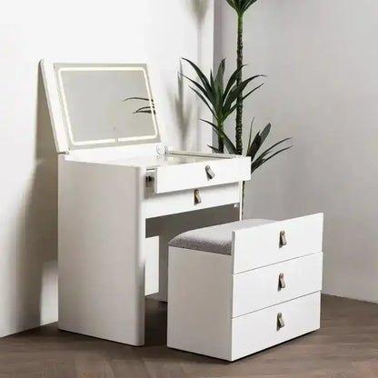 Ivory – Toeletta con specchio pieghevole