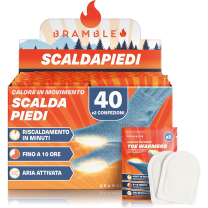 Scaldapiedi Ultra‑Sottili Attivati dall’Aria – Confezione da 40 Coppie