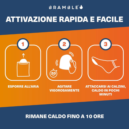 Scaldapiedi Ultra‑Sottili Attivati dall’Aria – Confezione da 40 Coppie