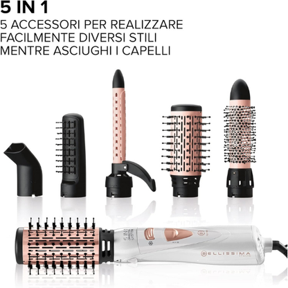 Spazzola Modellante 5‑in‑1 per Uno Styling Facile e Versatile