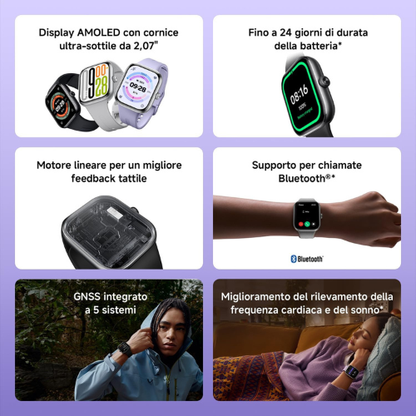 Smartwatch Avanzato per Fitness e Benessere con Display AMOLED