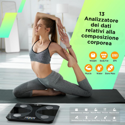 Bilancia Intelligente per la Composizione Corporea con Ampio Display