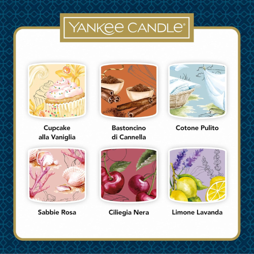 Elegante Set di Candele Profumate – Collezione da 6 Fragranze