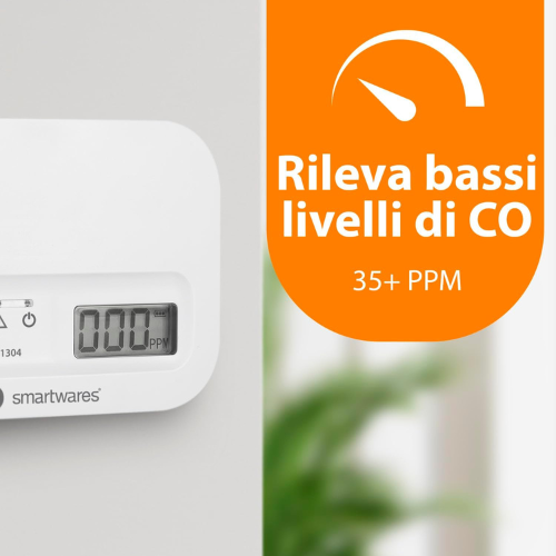 Rilevatore Avanzato di Monossido di Carbonio con Sensore da 10 Anni e Display LCD