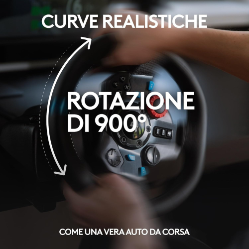 Volante da Corsa Premium con Pedaliera per una Guida Realistica