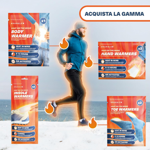 Scaldapiedi Ultra‑Sottili Attivati dall’Aria – Confezione da 40 Coppie