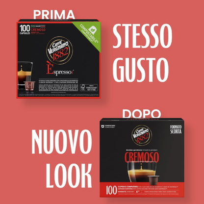 Capsule di Caffè – Confezione da 100 per Macchine Espresso (Capsule Compatibili)