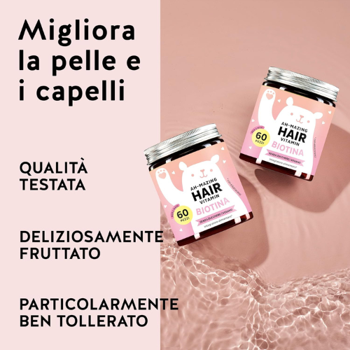Caramelle alla Biotina per Capelli, Pelle e Unghie – Integratore Beauty Senza Zucchero