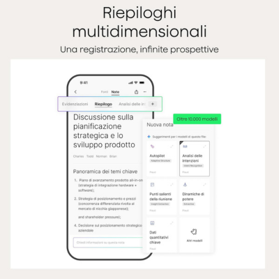 Registratore Vocale Digitale Intelligente con AI – Lunga Durata & Trascrizione Avanzata