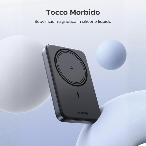 Power Bank Magnetico Wireless – Batteria Portatile 10000mAh a Ricarica Rapida