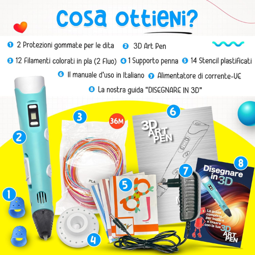 Penna Creativa 3D per Bambini