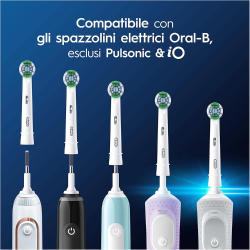 Testine di ricambio per spazzolino elettrico – Confezione da 16