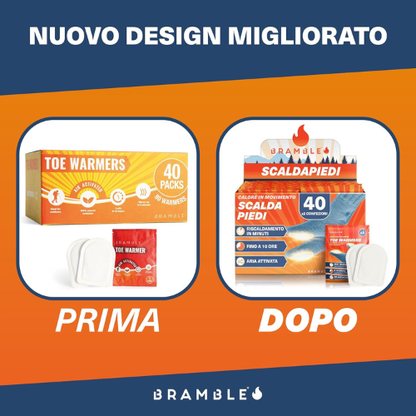 Scaldapiedi Ultra‑Sottili Attivati dall’Aria – Confezione da 40 Coppie