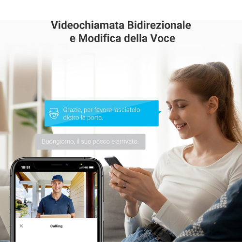Visore Smart per Porta & Spioncino di Sicurezza con Schermo Touch