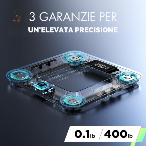 Bilancia Intelligente per la Composizione Corporea con Ampio Display