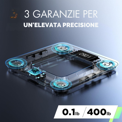 Bilancia Intelligente per la Composizione Corporea con Ampio Display