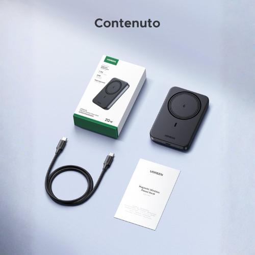 Power Bank Magnetico Wireless – Batteria Portatile 10000mAh a Ricarica Rapida
