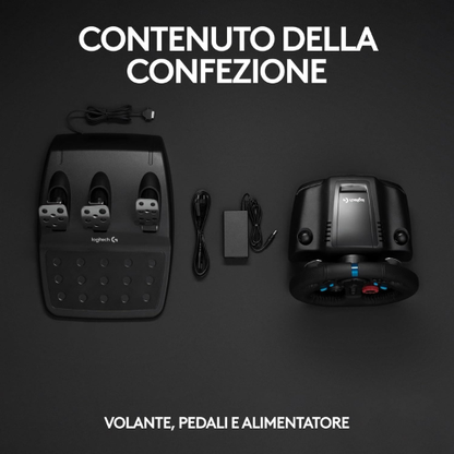 Volante da Corsa Premium con Pedaliera per una Guida Realistica