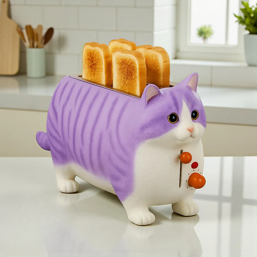 Tostapane KittyToast: una colazione che fa le fusa!