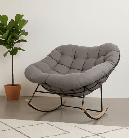 Elegante Poltrona a Dondolo Oversize