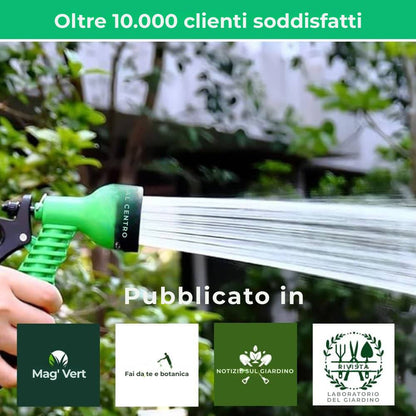 Aquaflex｜Tubo flessibile estensibile｜8 modalità di getto ad alta pressione