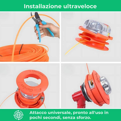 G50 PRO Testina decespugliatrice ultra resistente – Taglio netto e veloce per la manutenzione del giardino