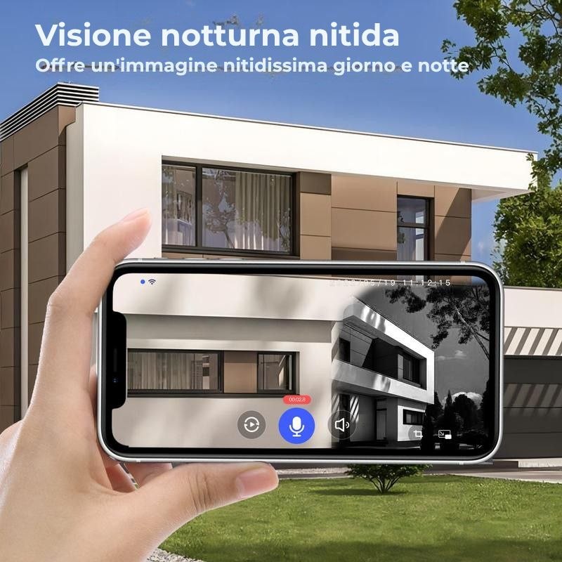 Videocamera wireless per campanello da 1080p