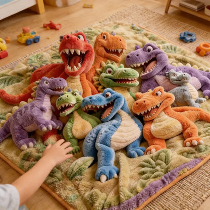 Dinozy™ Coperta dinosauro sensoriale 3D